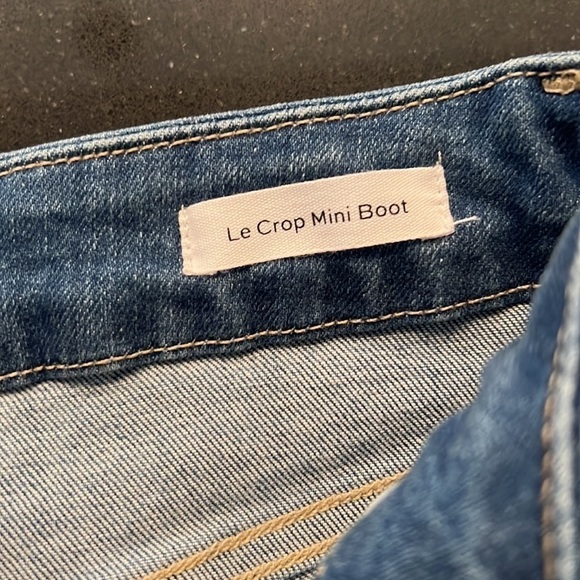 Frame Le Crop Slit Hem High Waist Mini Boot Jeans SZ 25 - Picture 5 of 11